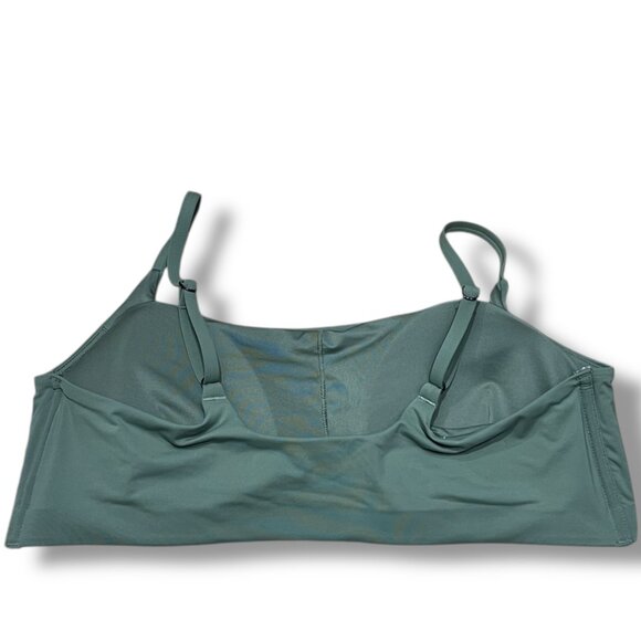 NWT Athleta Women's Green Scoop Bikini Top D-DD Size XL - Picture 2 of 4